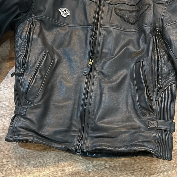 HARLEY-DAVIDSON Men Competition ll Touring Leather Jacket - Picture 3 of 16